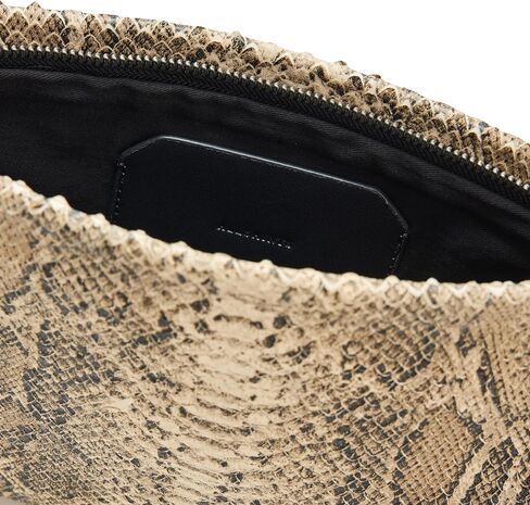 AllSaints Bettina Snake Clutch W613XD Desert White One Size in Saudi Arabia