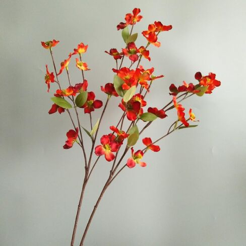 3Pcs Artificial Dogwood Flowers Stem 22In Fake Cornus Flower Branch for Home Wedding Bouquet Kitchen Table Centerpieces Decoration (White) in Saudi Arabia