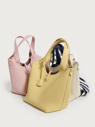 Rejolly Bucket Tote Bag for Women Polo Leather Shoulder Handbag Designer Purse Medium Size in Saudi Arabia