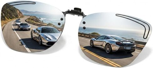 Polarized Flip up Clip on Sunglasses Over Eyeglasses for Men Women, Anti-Glare UV400 Lens in Saudi Arabia