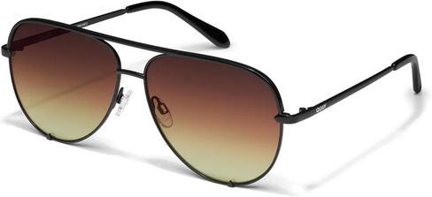 QUAY High Key Large Aviator Sunglasses for Men for Women + BUNDLE with ACCESSORY EYEWEAR KIT in Kuwait
