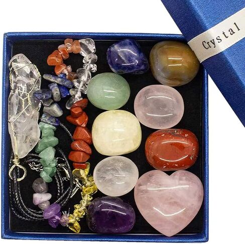 Crystals and Healing Stones, Healing Crystals, Chakra Stones, Crystals and Stones, Healing Crystals and Stones, Witchcraft kit, Witchcraft Supplies, Crystal Set, Crystal Box in Saudi Arabia