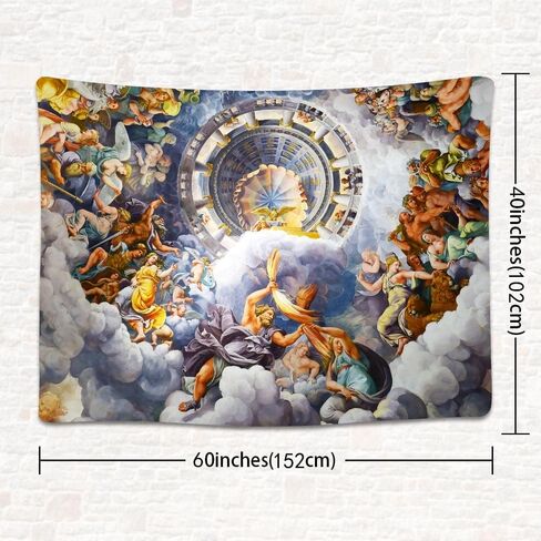 SHRAPHY Greek Mythology Tapestry 60x40 Inches Nordic Legend Tapestry Artwork Wall Hanging Ceiling Fine Versailles Greek Mythology Tapestries GTXPUH514 in Saudi Arabia