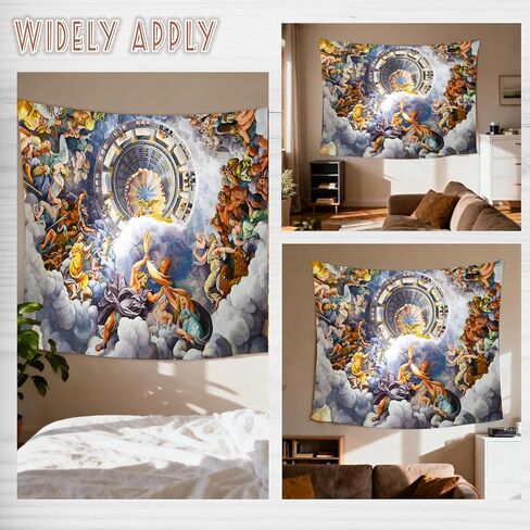 SHRAPHY Greek Mythology Tapestry 60x40 Inches Nordic Legend Tapestry Artwork Wall Hanging Ceiling Fine Versailles Greek Mythology Tapestries GTXPUH514 in Saudi Arabia