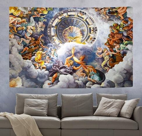 SHRAPHY Greek Mythology Tapestry 60x40 Inches Nordic Legend Tapestry Artwork Wall Hanging Ceiling Fine Versailles Greek Mythology Tapestries GTXPUH514 in Saudi Arabia
