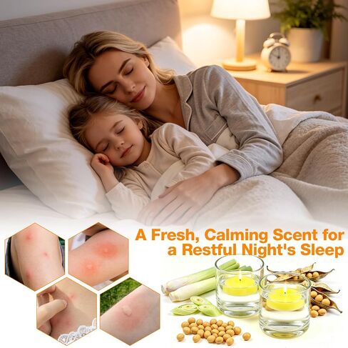 24 Pack Citronella Floating Candles for Centerpieces, Total 150 Hours Burn Time, 2 Inch Scented Water Candles for Pool, Outdoor & Patio, Wedding & Spa Decor, Smokeless & Dripless, Cotton Wick in Saudi Arabia