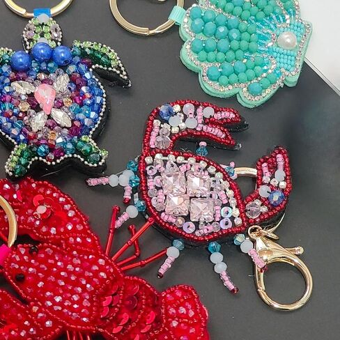MANGMAO Beaded Cute Bag Charms Y2k Beach Keychains Accessories Summer Handbag Purse Charm Cutecore Preppy Aesthetic Stuff in Saudi Arabia