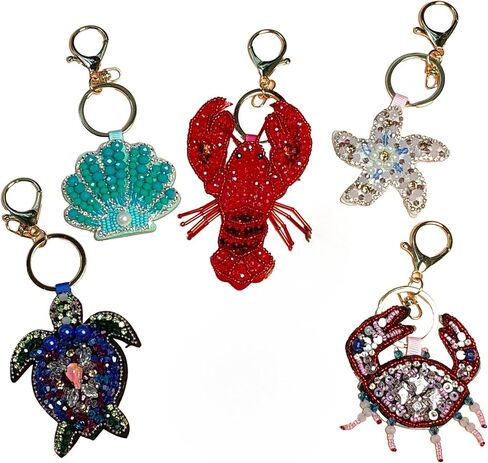 MANGMAO Beaded Cute Bag Charms Y2k Beach Keychains Accessories Summer Handbag Purse Charm Cutecore Preppy Aesthetic Stuff in Saudi Arabia
