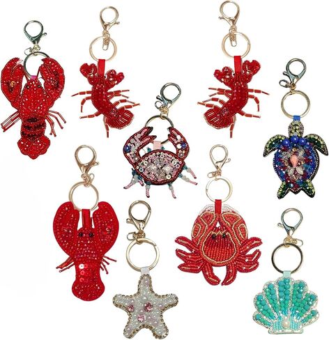 MANGMAO Beaded Cute Bag Charms Y2k Beach Keychains Accessories Summer Handbag Purse Charm Cutecore Preppy Aesthetic Stuff in Saudi Arabia