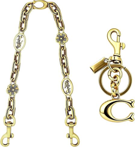 Bag Chain Charm,KeyChain Charms,Wallet Chain Charm,Extend bag strap,fashionable Purse Charms for women's Vintage Chain Char(Silver) in Saudi Arabia