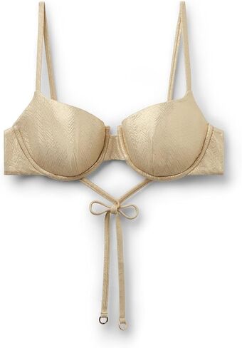CALZEDONIA Woman's Push-Up Swimsuit Top Gold Waves in Saudi Arabia