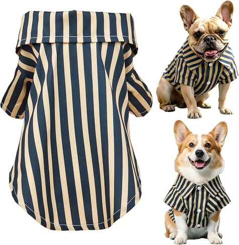 Dog Shirt Hawaiian Puppy Clothes, Leaf Printed Lapel Vest Summer Polo T-Shirt Pet Apparel Dog Clothes for Small Medium Boy Girl Dogs Cats, Cool Doggy Kitten Outfits Costumes S in Saudi Arabia