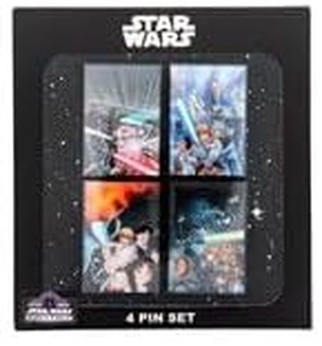 Star Wars Original Trilogy 4-Piece Enamel Pin Set, SWC 2025 Exclusive | Badge Accessories For Lanyard, Backpack, Clothes in Kuwait