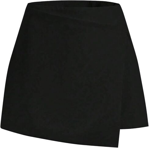 GORGLITTER Women's Plus Size Skirt Casual Dressy Wrap High Waisted Asymmetric Trendy Summer Bodycon Mini Skirt in Kuwait