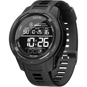 KXAITO Men's Watches Sports Outdoor Waterproof Military Watch Date Multi Function Tactics LED 46mm Face Alarm Stopwatch for Men 8105 in Saudi Arabia