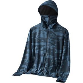 Sun Shirts for Men Long Sleeve UV Protection Zipper Hooded UPF 50+ Fishing Outdoor Hoodie Outdoor Rash Guard Swim Top in Saudi Arabia