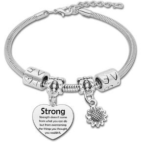 Inspirational Bracelets for Women Stainless Steel Bracelet Inspirational Gift for Friends Motivational Bracelets for Women Friends Sister Motivational Positive Quotes Bracelet Christmas Birthday Gift in Saudi Arabia