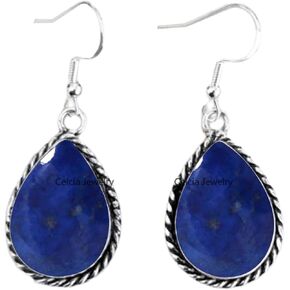 Pure 925 Sterling Silver Dangle Drop Earrings for Women, Pear Gemstone Handcrafted Earrings for Women & Girl ('Amethyst) in Saudi Arabia