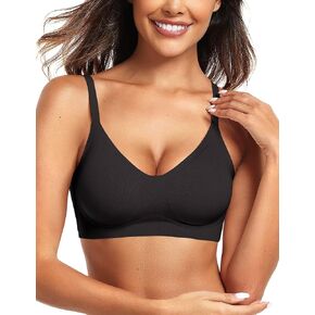 Vertvie Womens Seamless Jelly Bras No Underwire Comfort Push Up Bras Buttery Soft Wireless Bralette Full Coverage Sports Bra in Kuwait