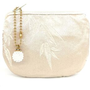 Handmade Coin Purse Women Rosary Pouch Brocade Zipper Wallet Silk Jewelry Bag - Navy in Saudi Arabia
