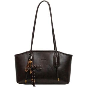 Women’s 2025 Fashion Tote Bag Elegant PU Leather Shoulder Purse Spacious Retro Chic Handle Bag for Fall Winter in Saudi Arabia