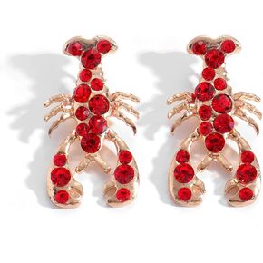 Creative Exaggerated Ocean Animal Drop Dangle Earrings for Women, Bohemia Style Alloy Lobster Octopus Fish Crab Earrings for Summer Beach Holiday Party Jewelry Gifts in Saudi Arabia