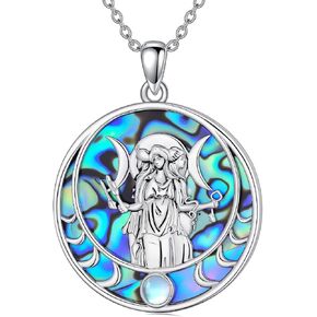 925 Sterling Silver Cross/Moon Goddess/Tree of Life/Celtic Knot Pendant Necklace Protection Amulet Jewelry in Saudi Arabia