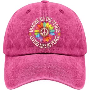 Imagine All THE Peoples, Living Life in Peace Hat for Womens Trendy Washed in Kuwait