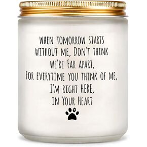 Dog Memorial Gifts for Loss of Dog, Pet Memorial Gifts for Doggie Cat Passing Away, Sympathy Candle for Loss of Dogs Sympathy Gift, Bereavement Remembrance Grief Condolence Gift for Pet Lovers Friends in Saudi Arabia