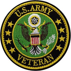 United States Army Patch Veteran Embroidered Tactical Military Patches, Hook and Loop Fastener for Clothing & Backpacks in Kuwait