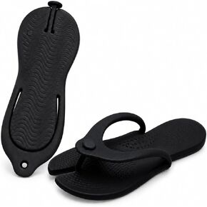 Foldable Flip Flops for Women Men, Lightweight Travel Slippers, Quick Dry Shower Shoes, Non-Slip Bathroom Sandals for Beach, Pool, Gym, Camp, Hotel in Saudi Arabia