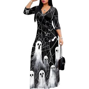 250th Anniversary Dresses for Women Casual Flowy Long Sleeve Empire Waist Maxi Party Club Dress with Belt in Saudi Arabia