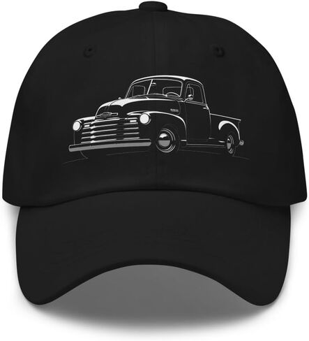1953 Chevy 3100 Pickup Dad Hat – Vintage Classic Truck Silhouette Hat for Retro Car Enthusiasts in Kuwait