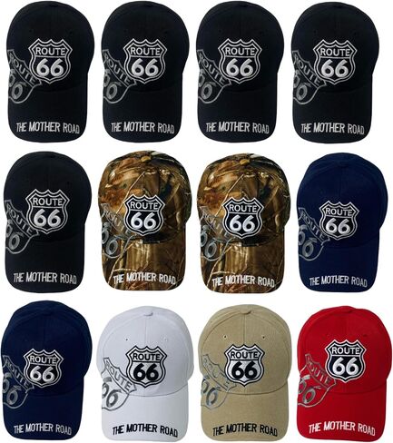 Unisex The Mother Road Route 66 Embroidered Baseball Cap - Travel Inspired Adjustable Dad Hat in Saudi Arabia