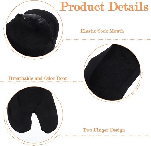 3 Pairs Tabi Socks Women, Split Toe Design, Non-Slip Low Cut Socks for Tabi Shoes and Flats, Black in Saudi Arabia