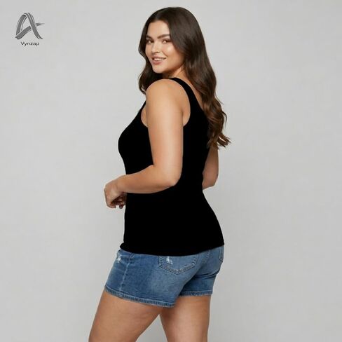 Women’s Premium Cotton Modal Tank Top – Slim Fit Stretch Cami Scoop Neck Ultra-Soft Breathable Sleeveless Layering Essential in Saudi Arabia