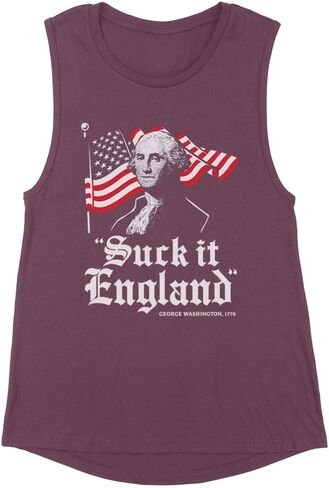 TeesAndTankYou Suck it England قميص العضلات النسائي in Kuwait
