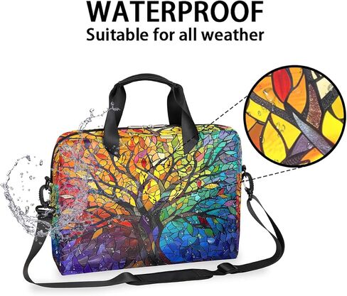 16in Laptop Bag for Women Men Rainbow Tree Of Life Waterproof Computer Carrying Messenger Case Handbag Shoulder Briefcase Notebook Portable Work Tablet Messenger Bags Laptops Tablets in Saudi Arabia