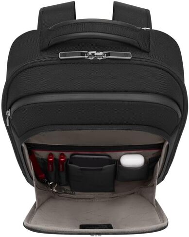 حقيبة ظهر مدمجة من Victorinox Werks Traveler 7.0، حقيبة ظهر مزودة بكمبيوتر محمول مقاس 14 بوصة ومقصورة للكمبيوتر اللوحي مقاس 11 بوصة، باللون الأسود in Kuwait