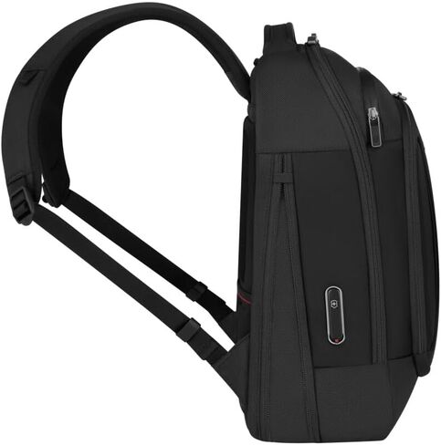 حقيبة ظهر مدمجة من Victorinox Werks Traveler 7.0، حقيبة ظهر مزودة بكمبيوتر محمول مقاس 14 بوصة ومقصورة للكمبيوتر اللوحي مقاس 11 بوصة، باللون الأسود in Kuwait