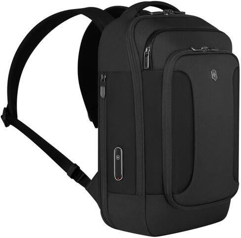حقيبة ظهر مدمجة من Victorinox Werks Traveler 7.0، حقيبة ظهر مزودة بكمبيوتر محمول مقاس 14 بوصة ومقصورة للكمبيوتر اللوحي مقاس 11 بوصة، باللون الأسود in Kuwait