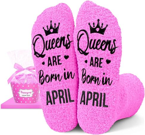 Birthday Gifts Ideas for Women - July August September Birthday Socks for Her in Pink in Kuwait