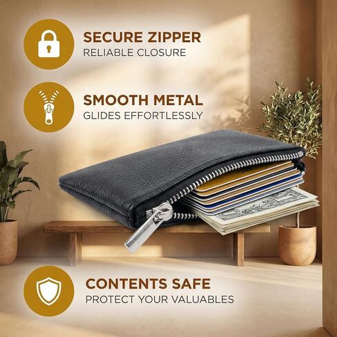 4PCS Lychee Texture PU Leather Zipper Coin Purse, Compact Mini Wallet for Women & Men, Small Change Pouch for Cash, Coins, Cards (Black, Coffee, Light Brown, Pink) in Saudi Arabia