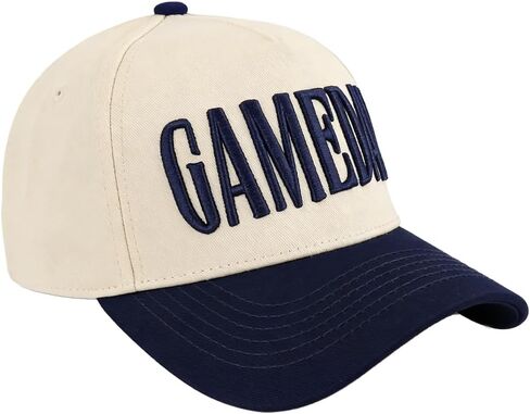 Game Day Hat for Women Men, Vintage Embroidered Cotton Adjustable Trucker Hats, Football Softball Sports Baseball Cap in Kuwait
