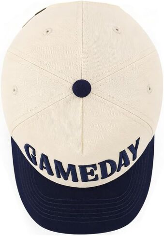 Game Day Hat for Women Men, Vintage Embroidered Cotton Adjustable Trucker Hats, Football Softball Sports Baseball Cap in Kuwait