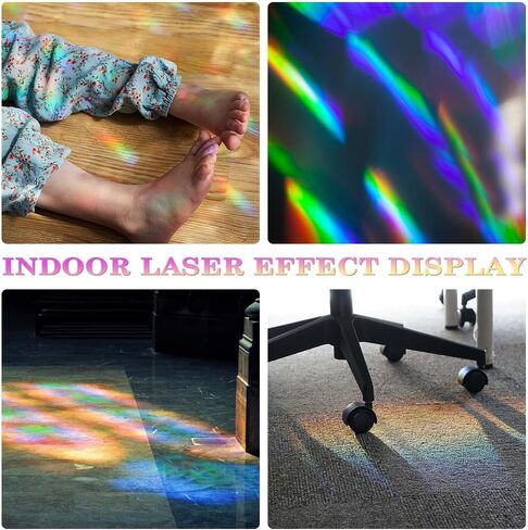 GORGECRAFT 6PCS Rainbow Window Clings Tree of Life Static Glass Stickers Plastic Reusable Anti-Collision Non Adhesive Window Decal Suncatcher Decorations Prismatic for Bird Strike Deterrent in Kuwait