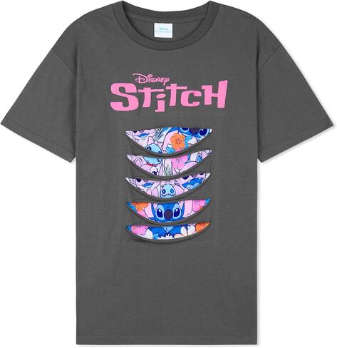Disney Stitch T Shirts for Girls, Short Sleeve Tee, Stitch Gifts for Girls, Cute Crew Neck T Shirts, Summer Tops in Saudi Arabia