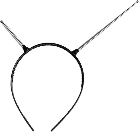 Cosplay Alien Headband Scalable Antenna Shape Hair Hoop Rave Party Headpiece Hairband Party Cosplay Costume s Unisex, Black in Saudi Arabia