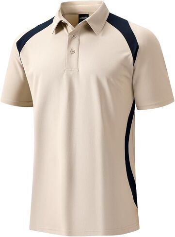 Mens Golf Shirts, Quick-Dry Athletic Polo Shirts Casual Stylish Short Sleeve Moisture Wicking Collared T-Shirts in Saudi Arabia