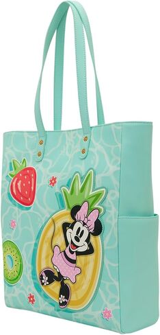 Loungefly Disney: Mickey and Minnie - Beach Fun Tote Bag - Great for Kids & Adults - Collectible Bags in Kuwait
